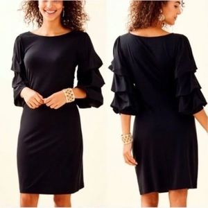 Lilly Pulitzer Leonie Black Knit Dress - fits like a small - NWOT